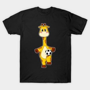 Giraffe Soccer player Soccer T-Shirt